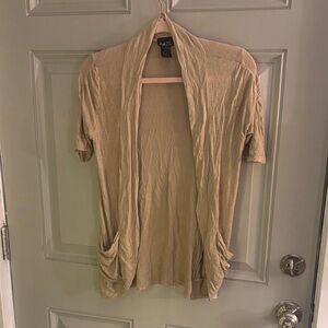 Rue21 Tan Open Front Cardigan